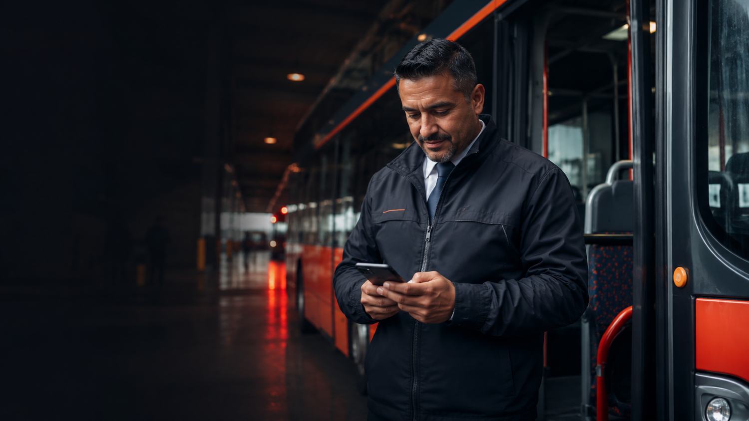 Fahrer-App im Busbetrieb